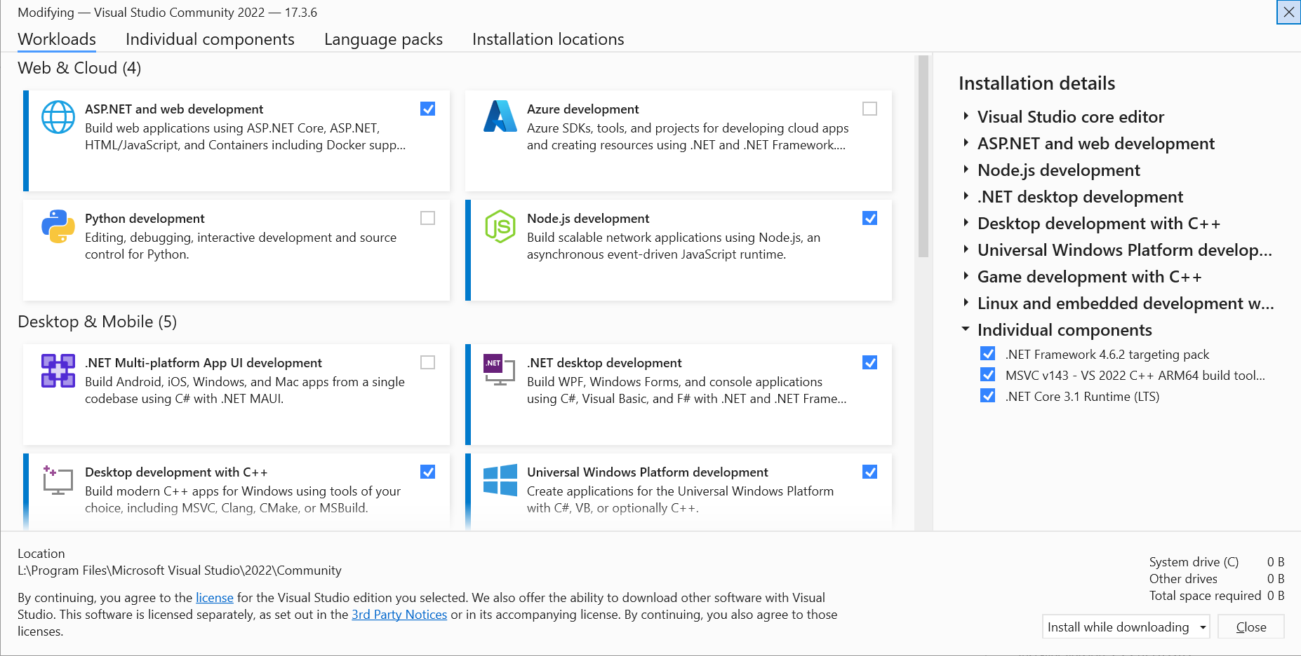 Add the missing workloads